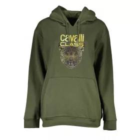 Cavalli Class női zöld pulóver, kapucnival XL