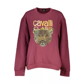   Cavalli Class női rózsaszín és piros pulóver, kapucnival S