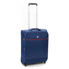   Roncato Crosslite 2 kerekes, bővíthető puhafedeles sötétkék kabinbőrönd 55 cm