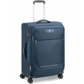   Roncato Joy 4 kerekes, bővíthető puhafedeles sötétkék kabinbőrönd 75 cm