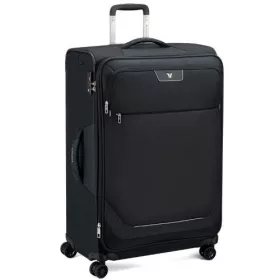   Roncato Joy 4 kerekes, bővíthető puhafedeles fekete kabinbőrönd 75 cm