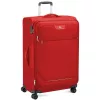 Roncato Joy 4 kerekes, bővíthető puhafedeles piros kabinbőrönd 75 cm