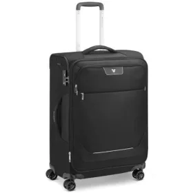   Roncato Joy 4 kerekes, bővíthető puhafedeles fekete kabinbőrönd 63 cm