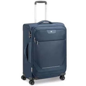   Roncato Joy 4 kerekes, bővíthető puhafedeles sötétkék kabinbőrönd 63 cm