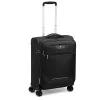 Roncato Joy 4 kerekes, bővíthető puhafedeles fekete kabinbőrönd 55 cm