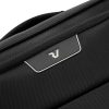 Roncato Joy 4 kerekes, bővíthető puhafedeles fekete kabinbőrönd 55 cm