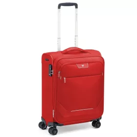   Roncato Joy 4 kerekes, bővíthető puhafedeles piros kabinbőrönd 55 cm