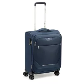   Roncato Joy 4 kerekes, bővíthető puhafedeles sötétkék kabinbőrönd 55 cm