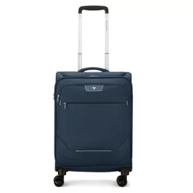   Roncato Joy 4 kerekes, bővíthető puhafedeles sötétkék kabinbőrönd 55 cm