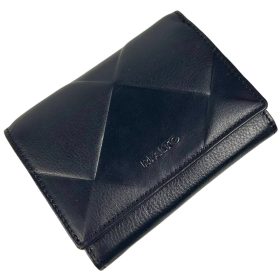   Rialto absztrakt mintás sötétkék női bőr pénztárca 13 x 10 x 3 cm