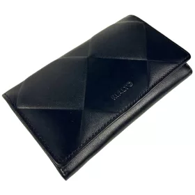   Rialto nagyméretű absztrakt mintás sötétkék női bőr pénztárca 16,5 × 10,5 cm