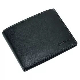 Rialto férfi fekete bőr pénztárca 11,5 cm × 9 cm