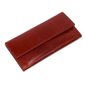 Rialto nagy méretű piros női bőr pénztárca