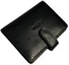 Rialto átfogópántos, fekete bőr kártyatartó