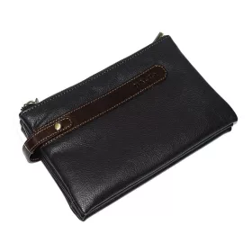   Rialto olasz férfi sötétbarna bőr autóstáska 22,5×13,5 cm