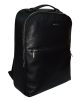 Rialto olasz, fekete színű bőr laptoptartós hátizsák 40×32 cm