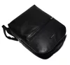 Rialto olasz, fekete színű bőr laptoptartós hátizsák 40×32 cm