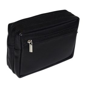 Rialto olasz férfi fekete bőr autóstáska 21,5×14 cm