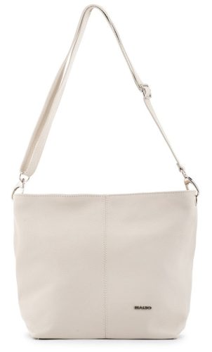 Rialto bézs női bőr válltáska, levehető pántos 23x25x13 cm