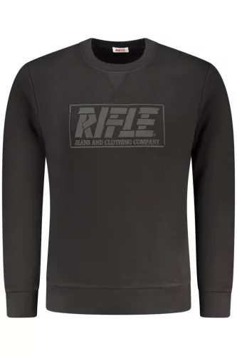 Rifle férfi fekete cipzáras pulóver