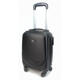   Rhino fekete színű, kemény falú, Wizzair, Ryanair kabin bőrönd 40 cm