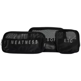 Rhinobags fekete neszeszer, kozmetikai táska szett