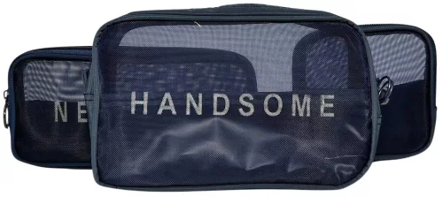 Rhinobags kék neszeszer, kozmetikai táska szett