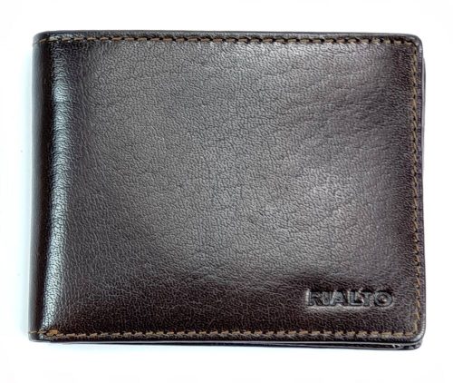 Rialto barna kisméretű pánt nélküli bőr pénztárca 11 x 8,8 cm