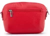 Rialto olasz piros női bőr oldaltáska, crossbody 21 × 15 × 6,5 cm