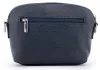 Rialto olasz sötétkék női bőr oldaltáska, crossbody 21 × 15 × 6,5 cm