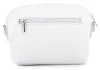 Rialto olasz fehér női bőr oldaltáska, crossbody 21 × 15 × 6,5 cm