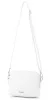 Rialto olasz fehér női bőr oldaltáska, crossbody 21 × 15 × 6,5 cm