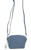 Rialto olasz petrolkék női bőr oldaltáska, crossbody 21 × 15 × 6,5 cm