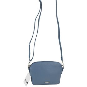   Rialto olasz petrolkék női bőr oldaltáska, crossbody 21 × 15 × 6,5 cm