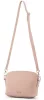 Rialto olasz púderszín női bőr oldaltáska, crossbody 21 × 15 × 6,5 cm