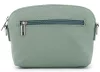 Rialto olasz világos zöld női bőr oldaltáska, crossbody 21 × 15 × 6,5 cm