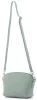 Rialto olasz világos zöld női bőr oldaltáska, crossbody 21 × 15 × 6,5 cm