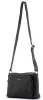 Rialto fekete női bőr tripla rekeszes válltáska 27 x 19 x 9 cm