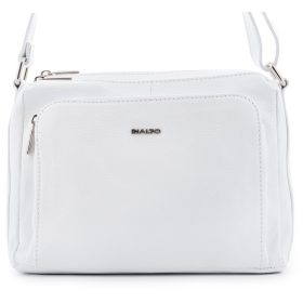   Rialto fehér tripla rekeszes női bőr válltáska 27 x 19 x 9 cm