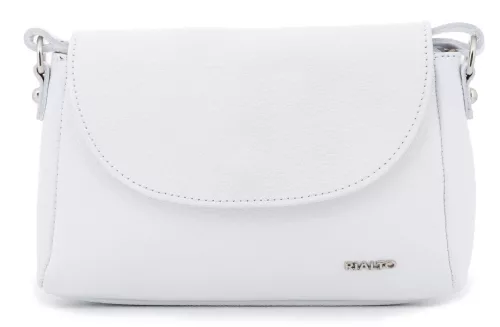 Rialto fehér női bőr válltáska, crossbody 24 x 15 x 5 cm