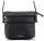 Rialto olasz fekete női bőr oldaltáska, crossbody 18 x 18 x 4,5 cm