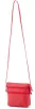 Rialto olasz piros női bőr oldaltáska, crossbody 18 x 18 x 4,5 cm