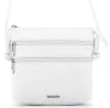 Rialto olasz fehér női bőr oldaltáska, crossbody 18 x 18 x 4,5 cm