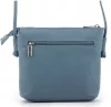 Rialto olasz petrolkék női bőr oldaltáska, crossbody 18 x 18 x 4,5 cm