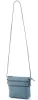Rialto olasz petrolkék női bőr oldaltáska, crossbody 18 x 18 x 4,5 cm