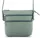 Rialto olasz világos zöld női bőr oldaltáska, crossbody 18 x 18 x 4,5 cm