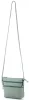 Rialto olasz világos zöld női bőr oldaltáska, crossbody 18 x 18 x 4,5 cm