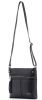 Rialto fekete női bőr válltáska, crossbody 22 x 22 x 4 cm
