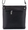 Rialto fekete női bőr válltáska, crossbody 22 x 22 x 4 cm