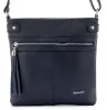 Rialto sötétkék női bőr válltáska, crossbody 22 x 22 x 4 cm